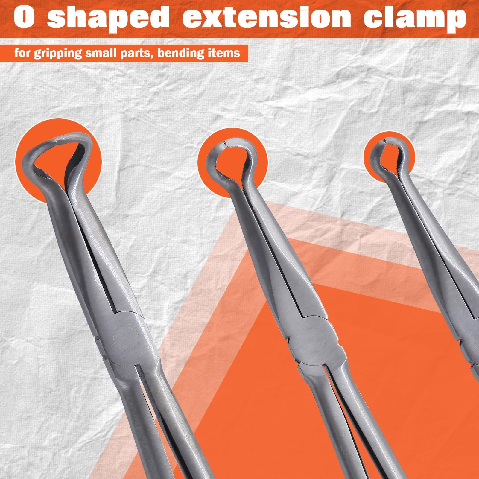 SPEEDWOX Set di 3 pinze per anelli per tubi lunghi da 40,6 cm a forma di O, pinze per tubi di estensione a lunga portata pinze a becco circolare a lunga portata pinze per naso pinze per tubi di