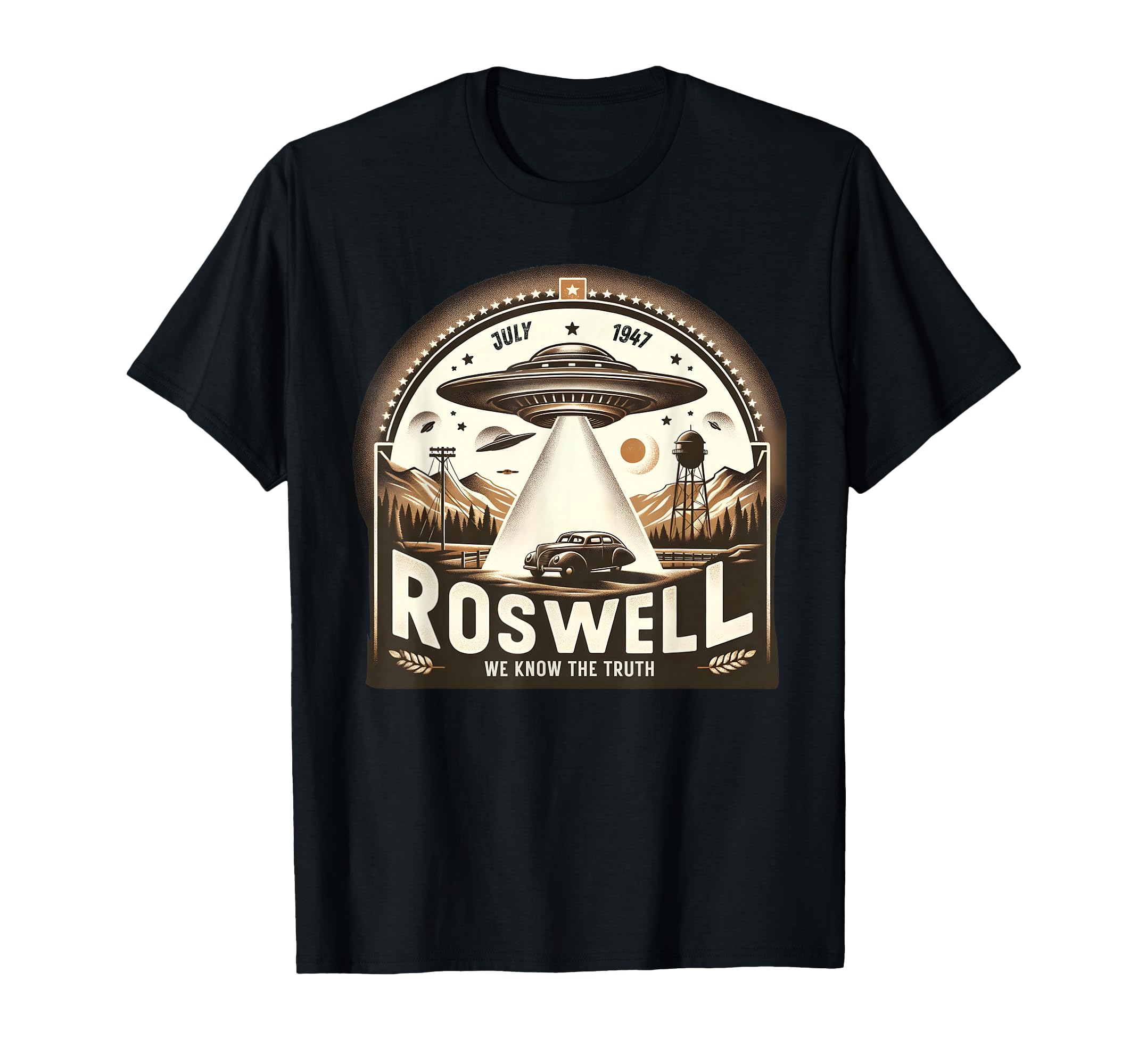 Amazon.com: Roswell 1947 Alien Vintage Style UFO Area 51 Roswell T