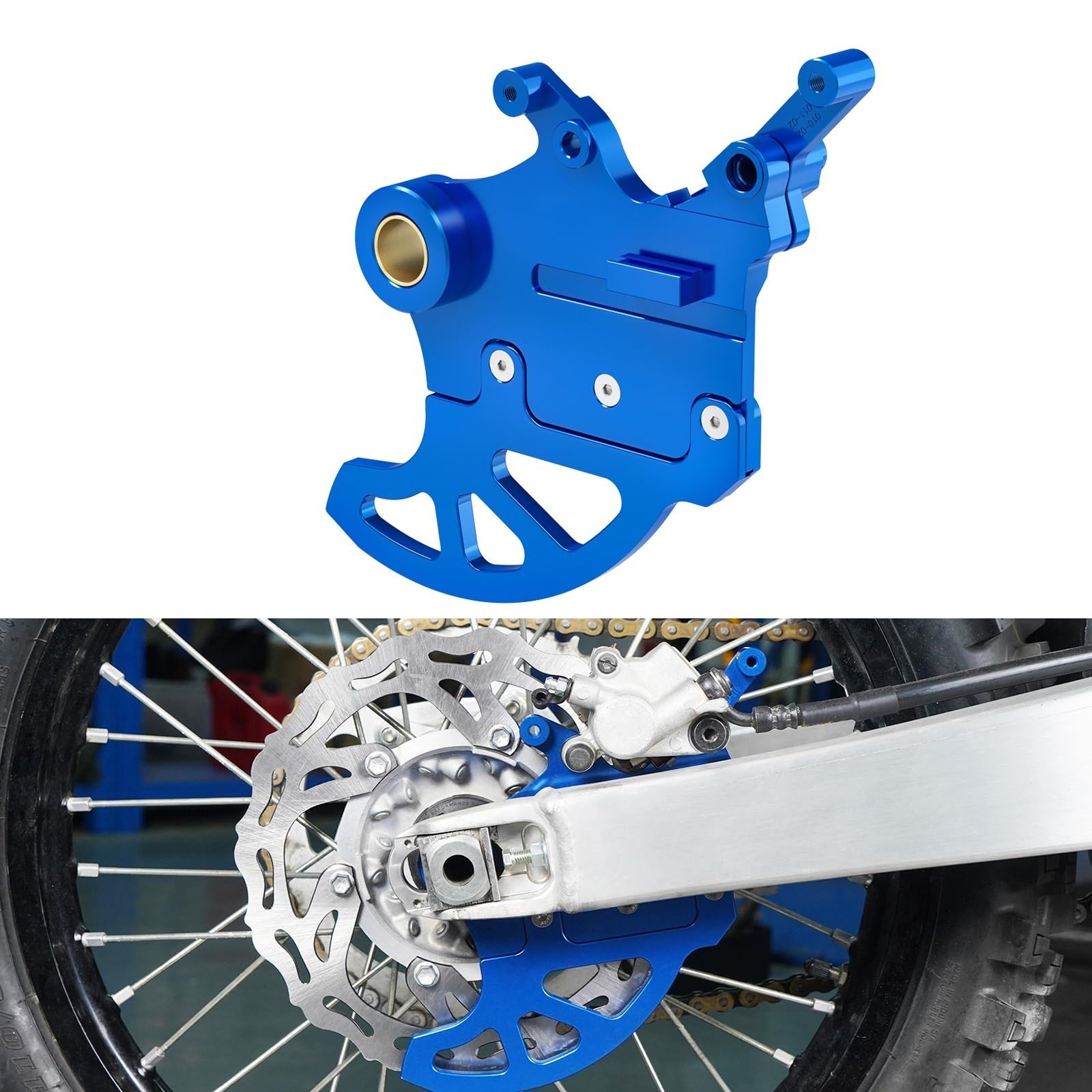 Osłona ochronna hamulca tarczowego Pasuje do Yamaha YZ125 YZ250 YZ250F WR250F WR450F 2006-2023 YZ450F 2016-2023 Osłona tarczy hamulcowej tylnej Ochraniacz