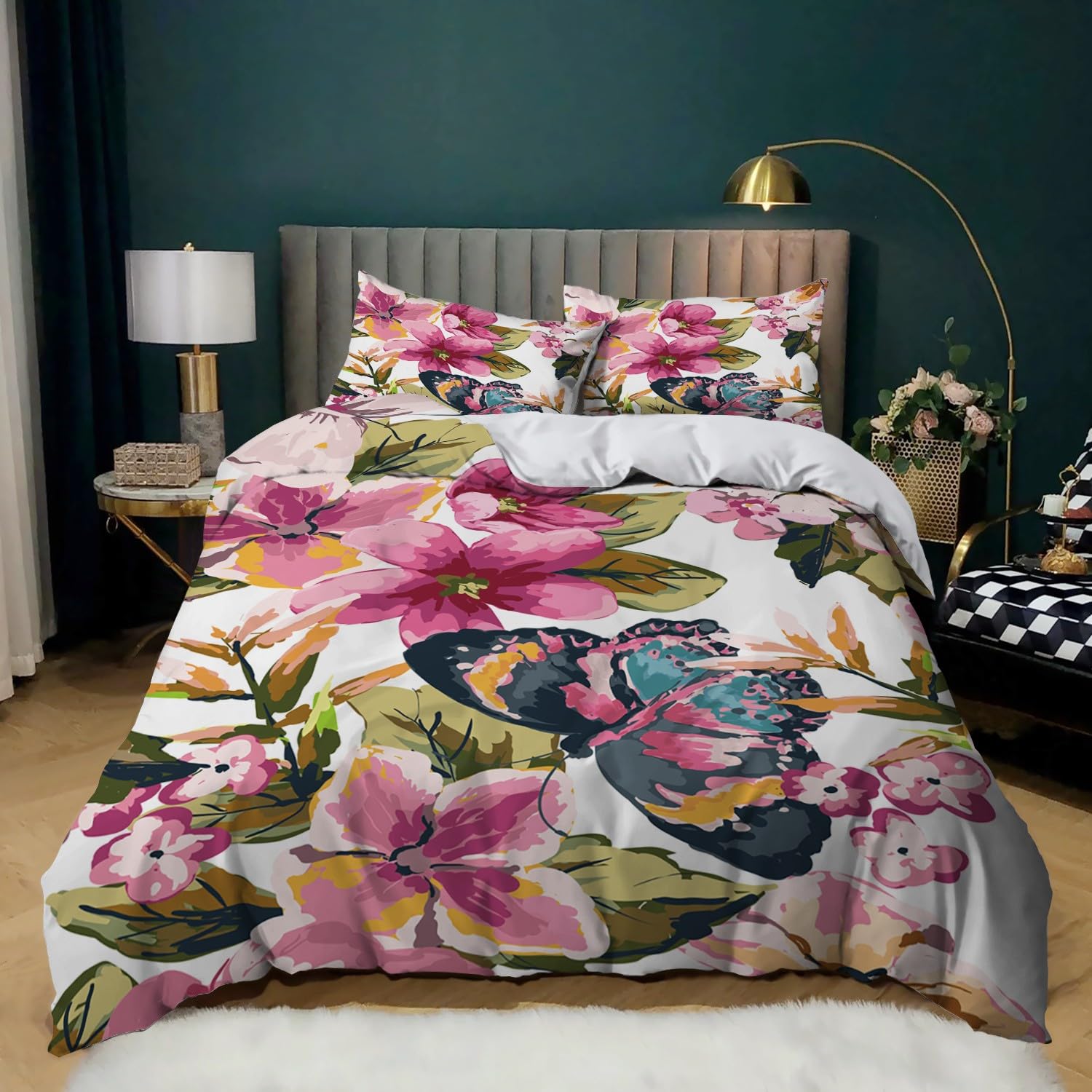 Ensemble de literie hand painting au format xxl avec housse de couette imprimée