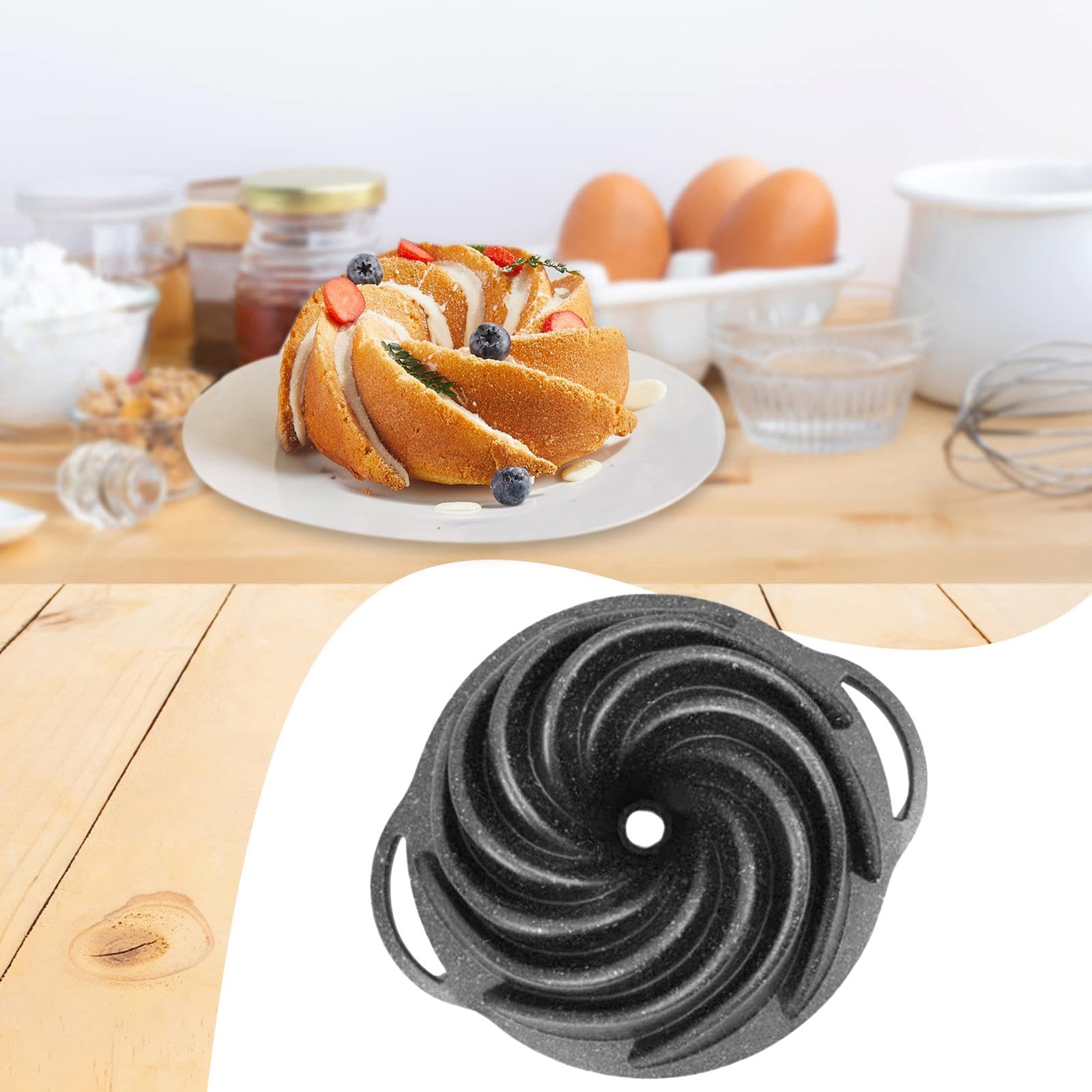 Amagogo Kuchenform Aus Aluminiumlegierung, Antihaftbeschichtet, Praktisch Und Leicht zu Reinigen, Backform Speziell für Feste Und Valentinstag, Style D