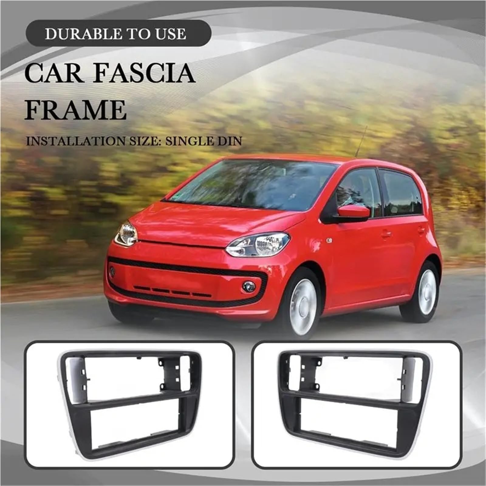 Pannello Autoradio Antenna Per Cablaggio Kit Cruscotto Per Auto Din Singolo Per Piastra Fascia Pannello Radio Telaio Per Seat Mii 2012+