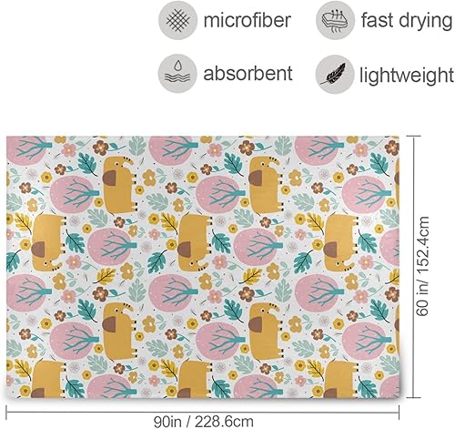 Miniatura 3 de Cute Cartoon Elephant Ultra-Soft Flannel Blanket, Warm Fall Throw Blanket Adults Kids Camping Camping Office Throws 60x90 Inches Sofa Throw Blanket