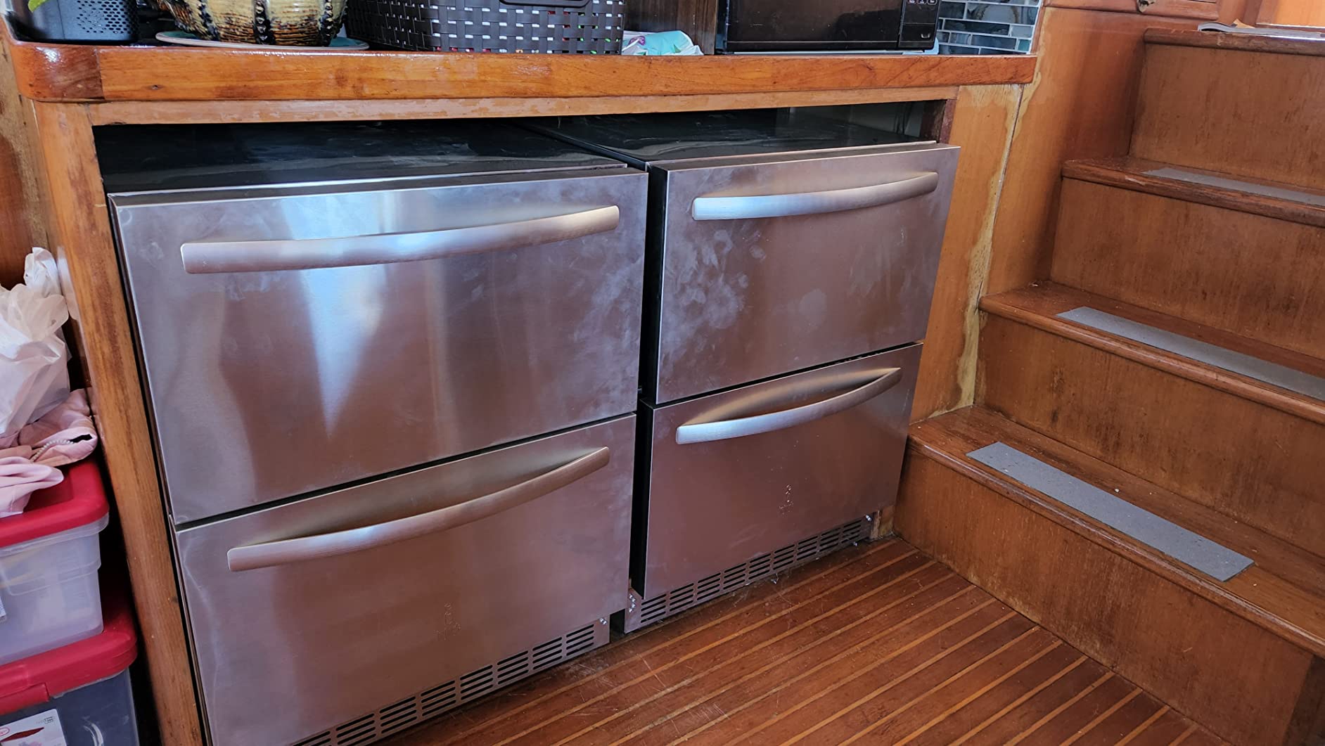 83/mo Finance ICEJUNGLE 24" Under Counter Refrigerator, indoor and Outdoor Double Drawer