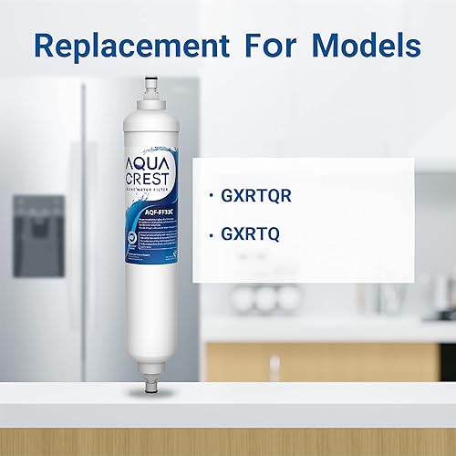 Miniatura 4 de AQUA CREST Filtro de agua en línea GXRTQR, certificado NSF, repuesto para GE® GXRTQR, GXRTQ, medios de bloque de carbono que garantizan una