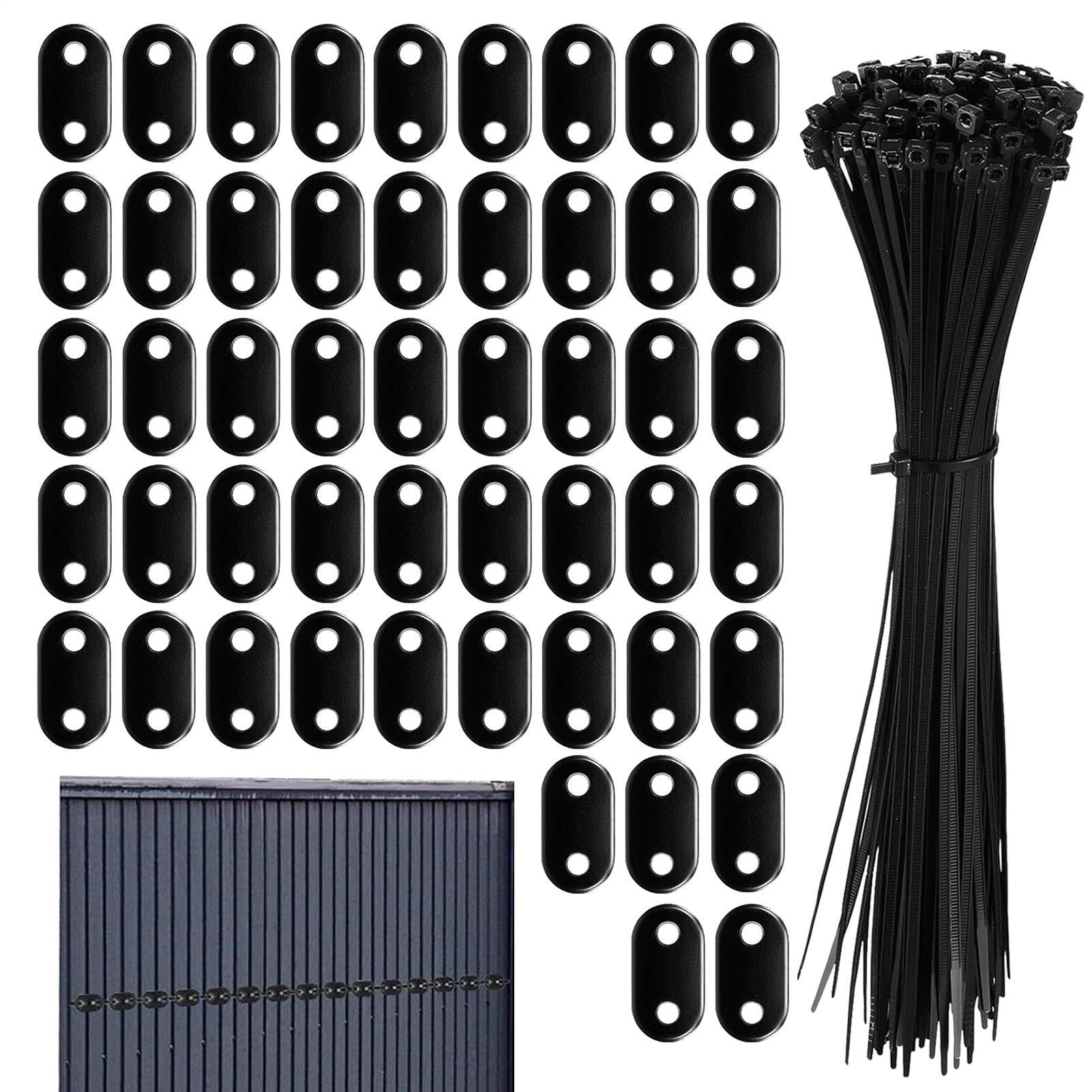 Kit de montage écran de confidentialité extérieur et connecteur brise-vent pour bâche
