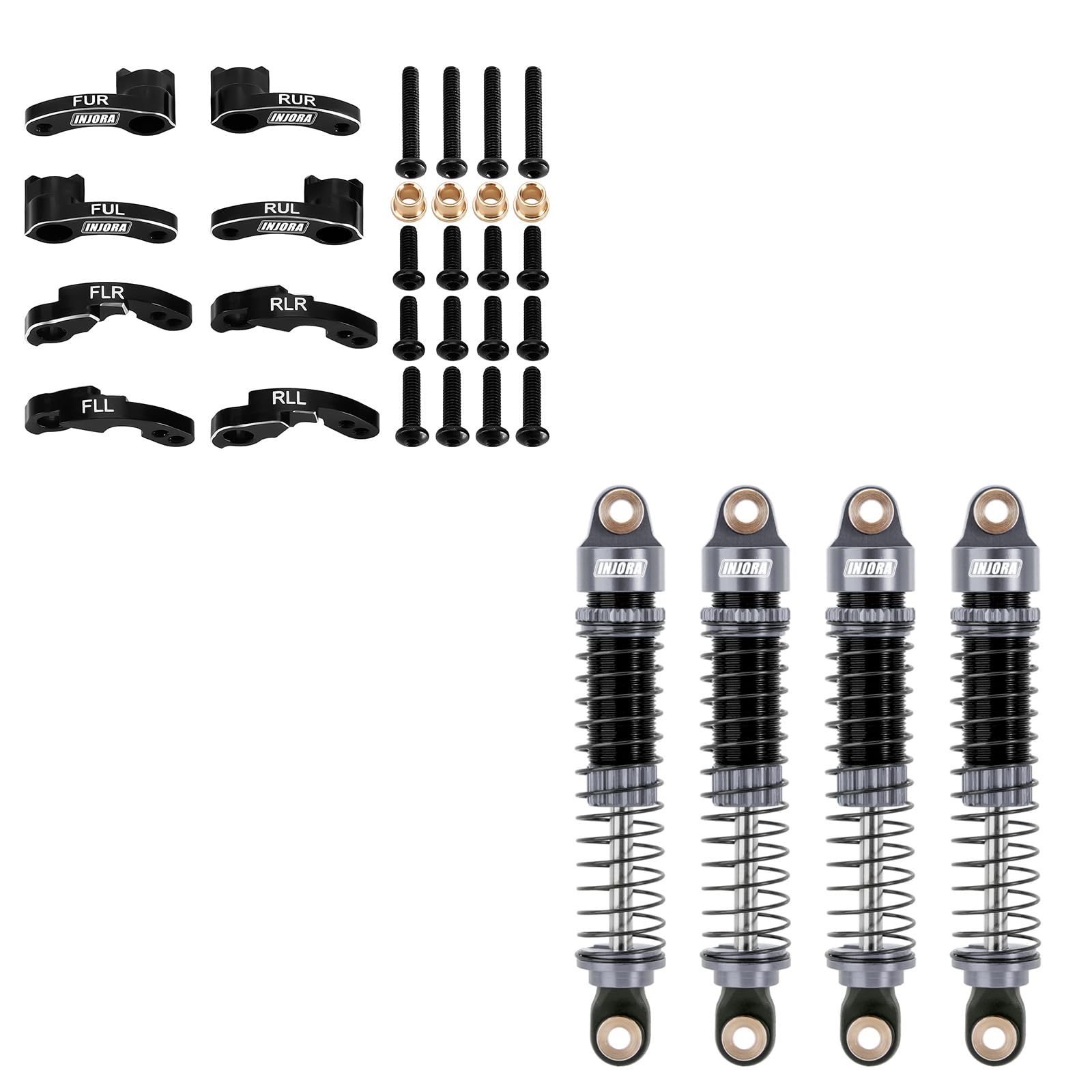 Amazon.com: INJORA RC Shock Flex Blades and 59MM Shocks for TRX4M