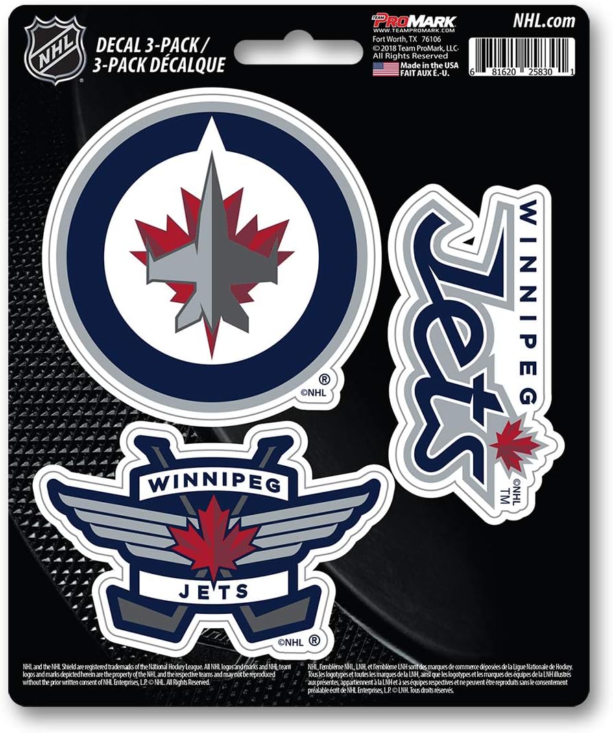 Team ProMark NHL Winnipeg Jets Standard Team Decal, One Size