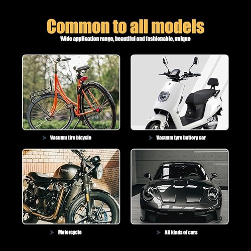 Miniatura 7 de ZKFAR 5 tapas de vástago de válvula de neumático, metal con forro resistente a fugas tapa de aire para neumáticos, patas de perro (gris)