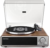 QLEARSoul ONE-Q All-in-One Vinyl Record Player: Bluetooth 5.4 Turntable, HiFi Speakers, AT-3600L Cartridge, 33/45 RPM