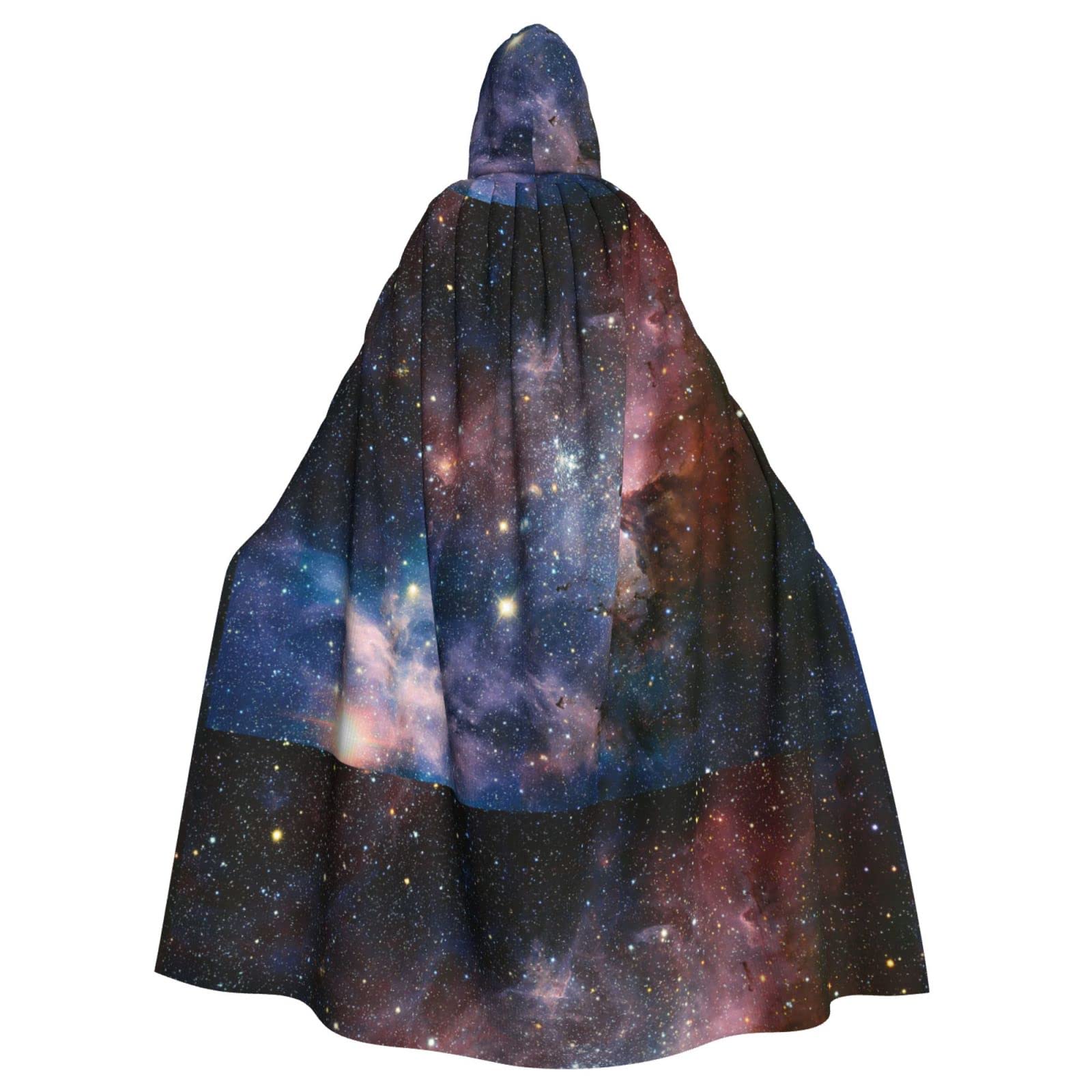 Wurton Cape à capuche Galaxy dans l'univers pour adultes, sorcière et