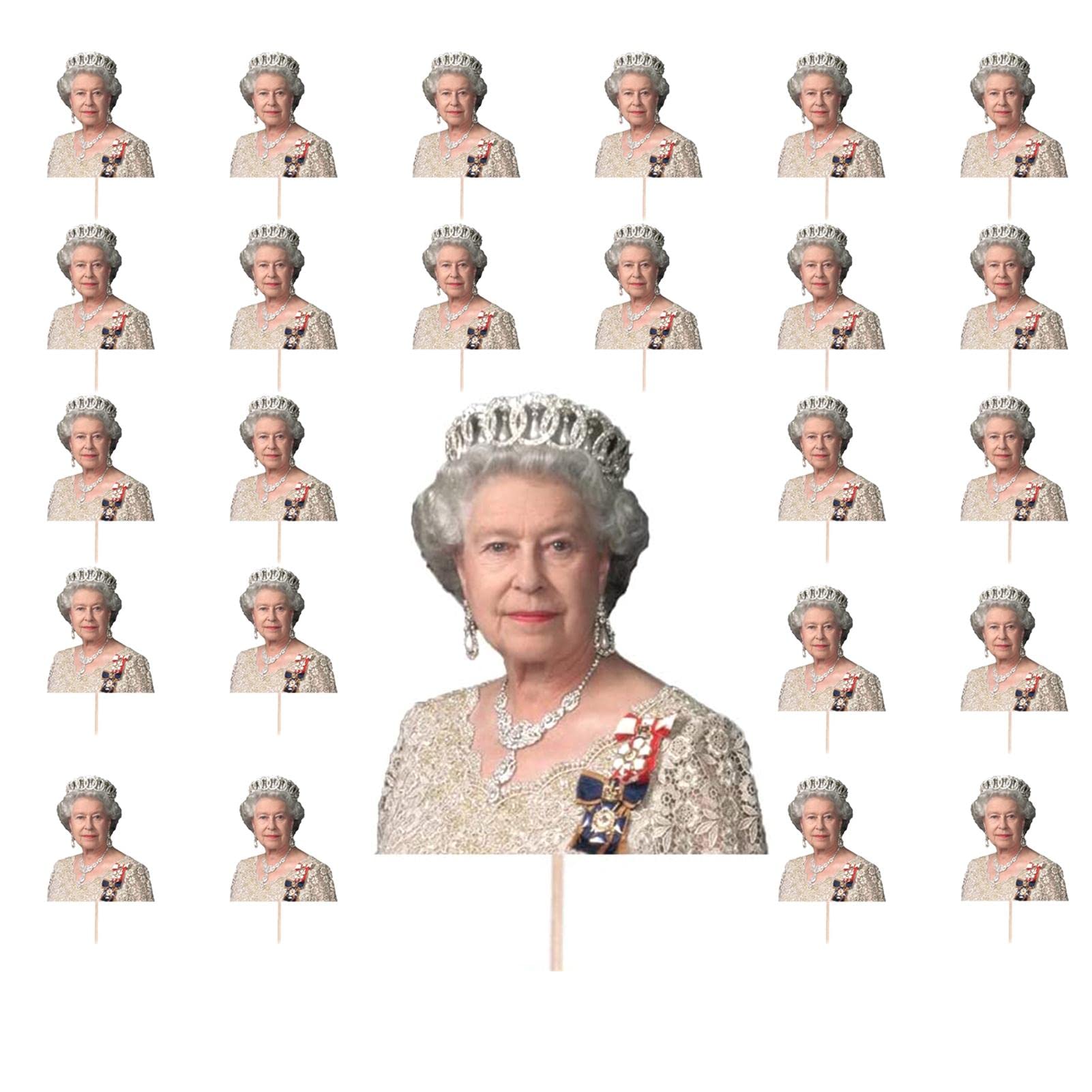Buy DETTELIN Cupcake Toppers Queen Elizabeth Platinums Jubilee
