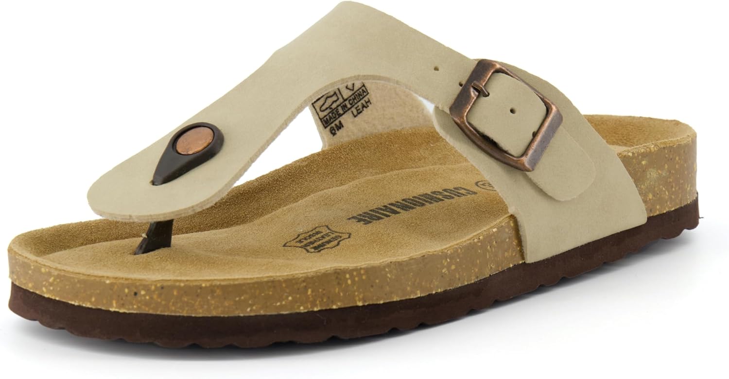 CUSHIONAIRE Women's Leah Cork Footbed Sandal With +Comfort - Image 8