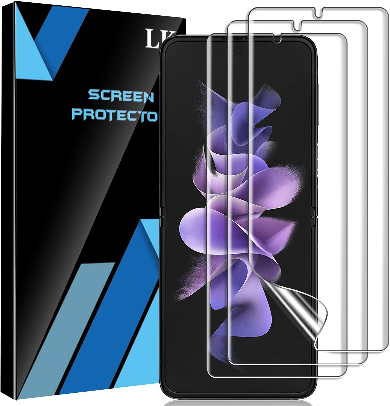 [3 Pack] LK Samsung Galaxy Z Flip 3 Screen Protectors, Self