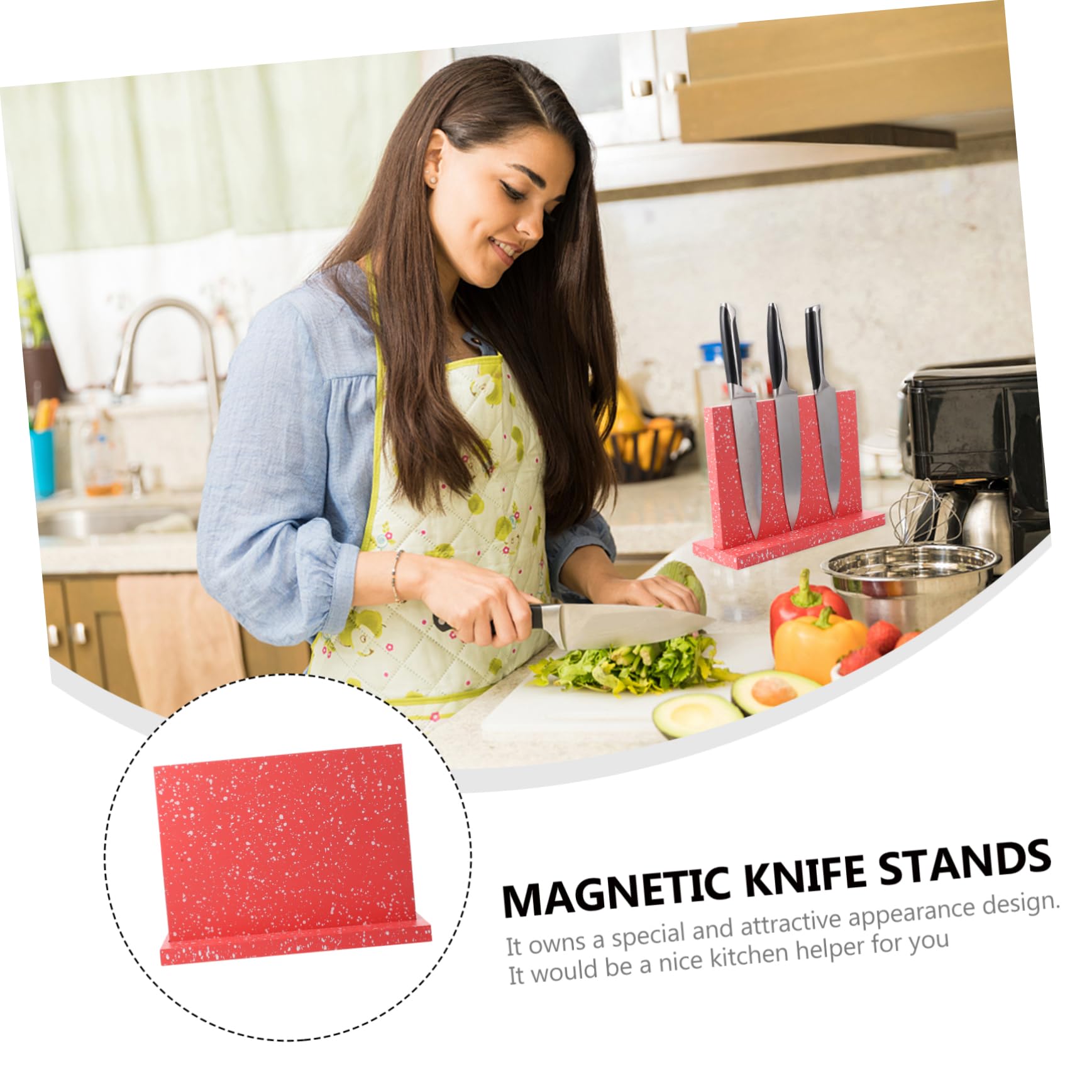 Healifty Magnetisches Cutter Regal aus Küchenutensilienhalter Platzsparender Messerblock mit Magnet Multifunktionale Aufbewahrung für Schneidwerkzeuge Küchen Organizer