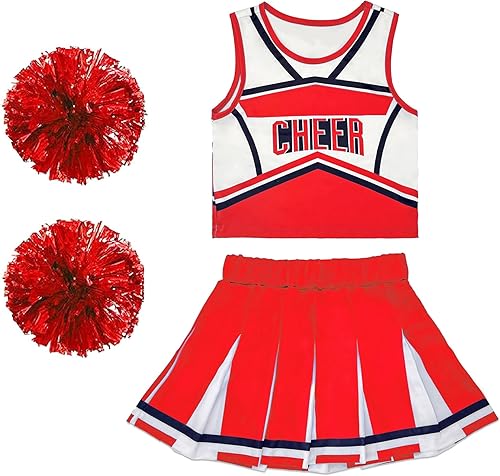 Danzcue Cheerleader Costume for Girls, Cheerleader Dress, Cheerleading Uniform f