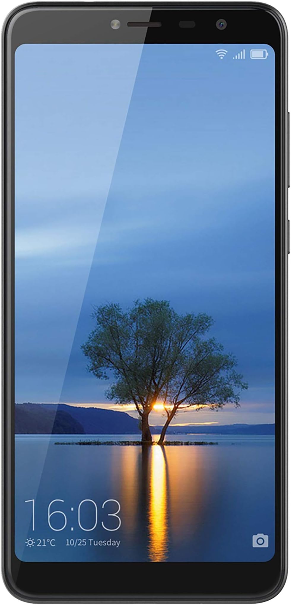 Hisense Infinity F24 16GB GSM Unlocked 6", 2.5D Glass Display 4G LTE Android 7.0 (Nougat) Smartphone w/ 13MP Camera - Black