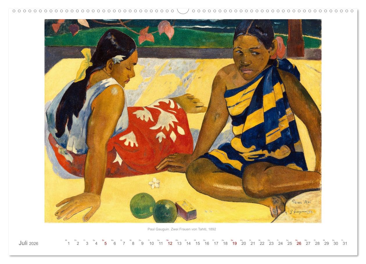Klassische Moderne 2026 - Mit Kunst durchs Jahr (hochwertiger Premium Wandkalender 2026 DIN A2 quer), Kunstdruck in Hochglanz: Zwölf schöne Gemälde ... des 20. Jahrhunderts (CALVENDO Kunst)