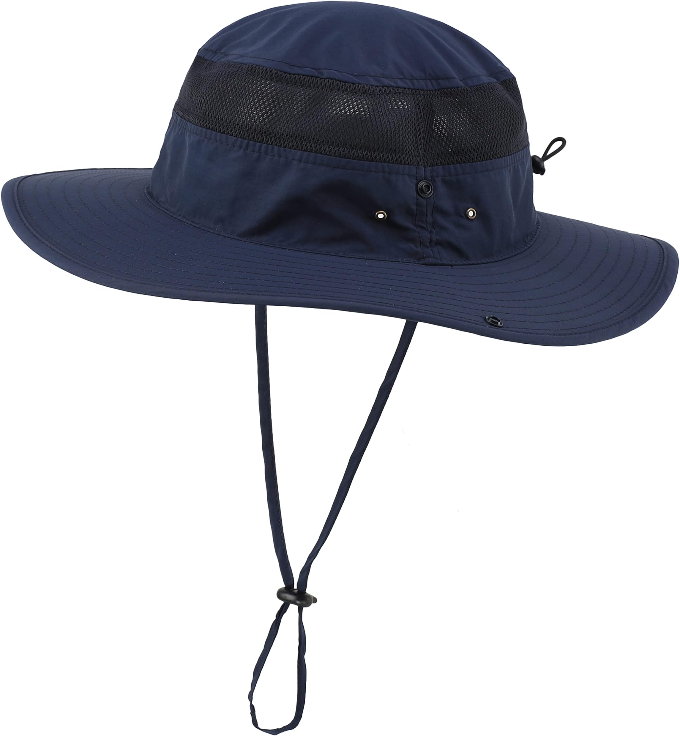 UPF 50+ Wide Brim Sun Hat for Men Breathable Cowboy Boonie Hats Outdoor Bucket Hat for Fishing Hiking Safari