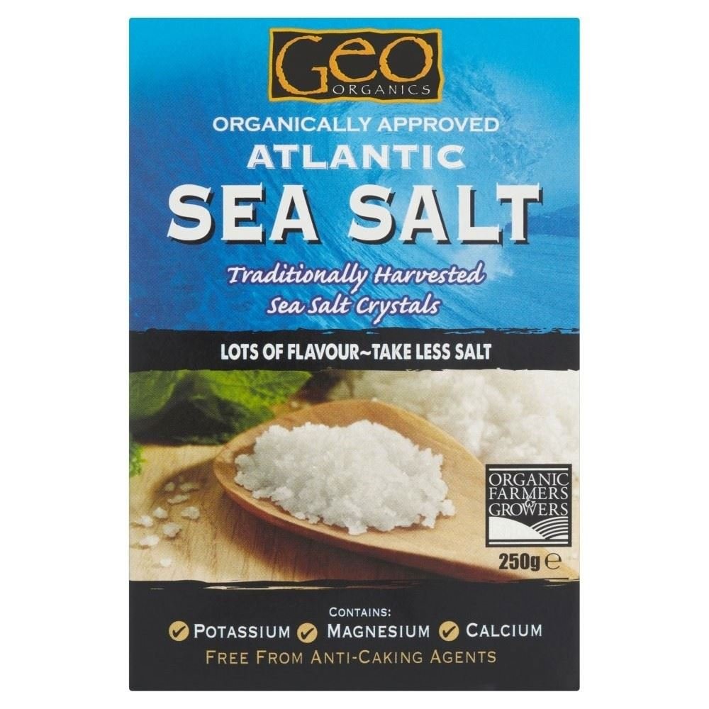 Geo OrganicsAtlantic Sea Salt (250g) - Pack of 2