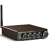 T200W-PRO Bluetooth 5.1 Stereo Audio Receiver Amplifier 2.1 Channel Mini Hi-Fi Class D Integrated Amp 50 Watt x2+100 Watt for Home Outdoor Passive Speakers/Subwoofer Powered Subwoofer