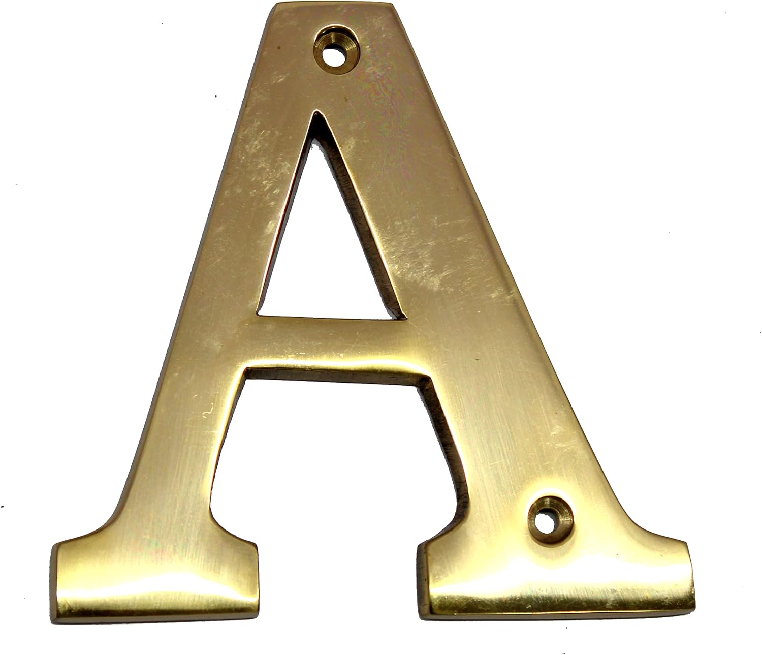 eSplanade Brass House Hotel Door Name Alphabets - Wall Door Plaque Alphabet Letter - Golden - 4" Inches ("A" Alphabet - 4") ("E" Alphabet - 4")