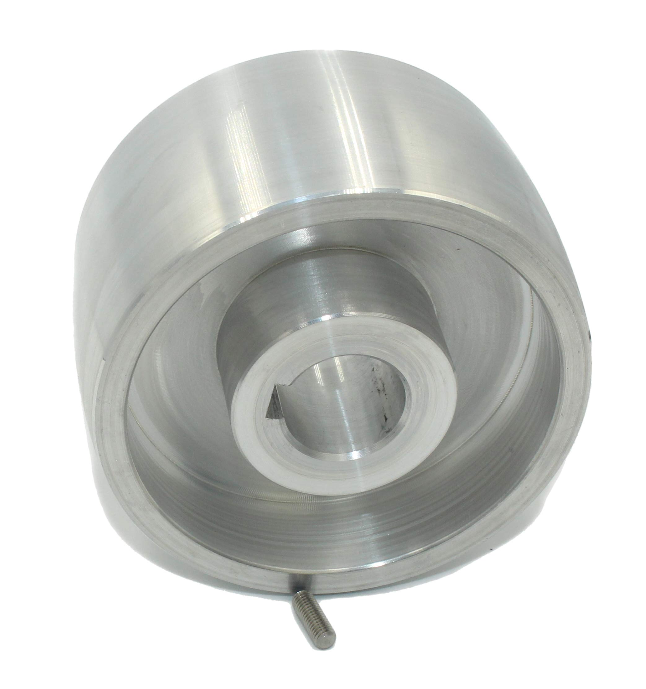 (Drive 100-24) Riemenschleifer-Antriebsrad CNC-bearbeitetes Riemenschleifer-Antriebsrad für Messerschleifer 100 mm Durchmesser - 55 mm breit mit 24 mm Bohrung