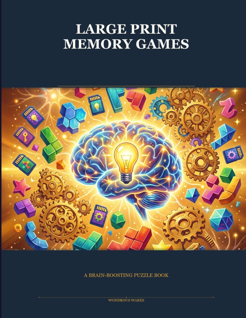 Large Print Memory Games: A Brain-Boosting Puzzle Book for Active Minds