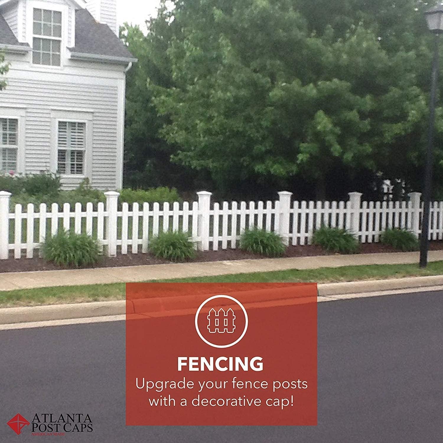 6x6 Post Cap (5.5") (Case of 14) | White New England Pyramid Top for Fences, Decks and Mailboxes by Atlanta Post Caps