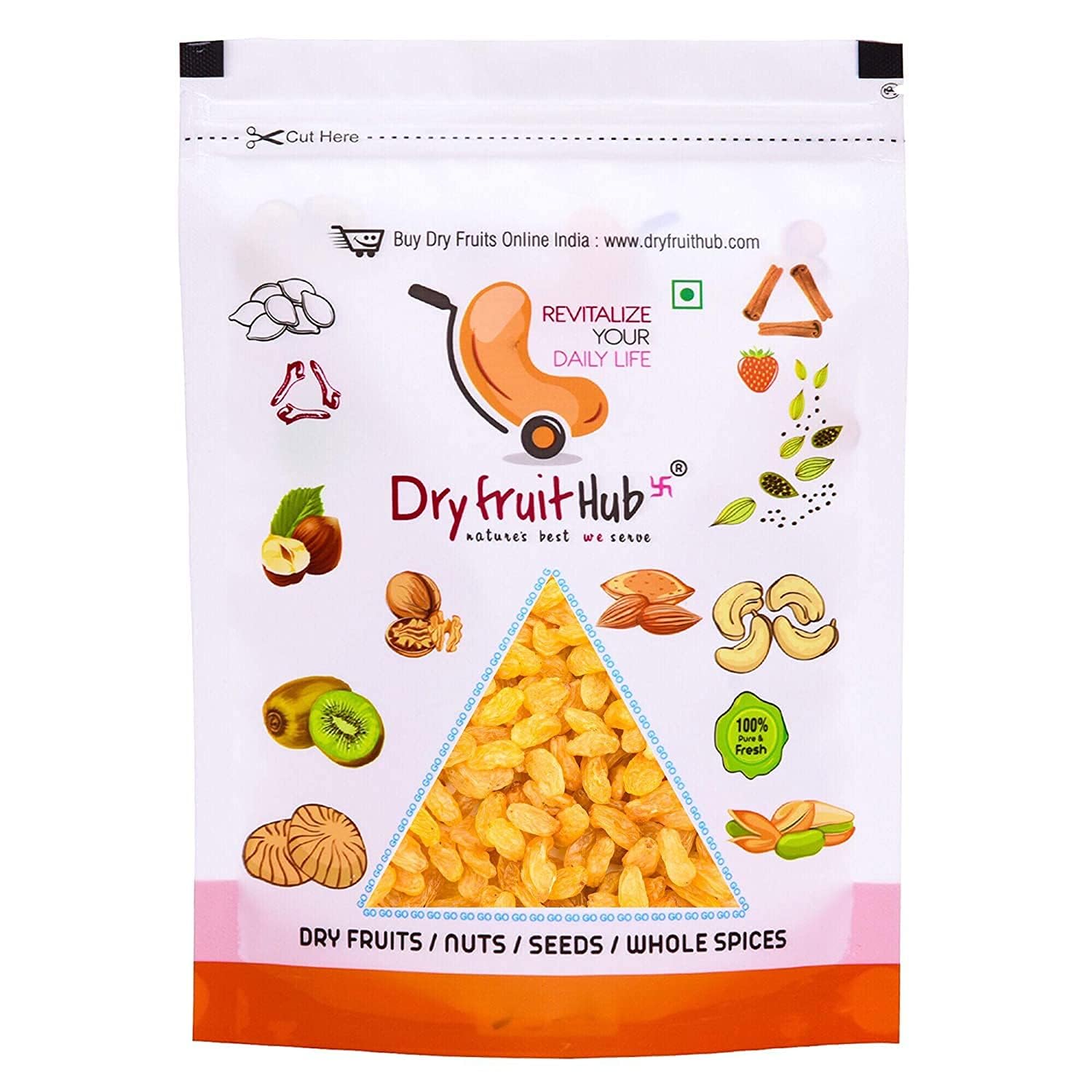 Generic Raisins 500g,Kismis Kishmish,Kismiss For Eating,Raisins Dry Fruits Golden Raisins,Yellow Kismis,Dry Grapes