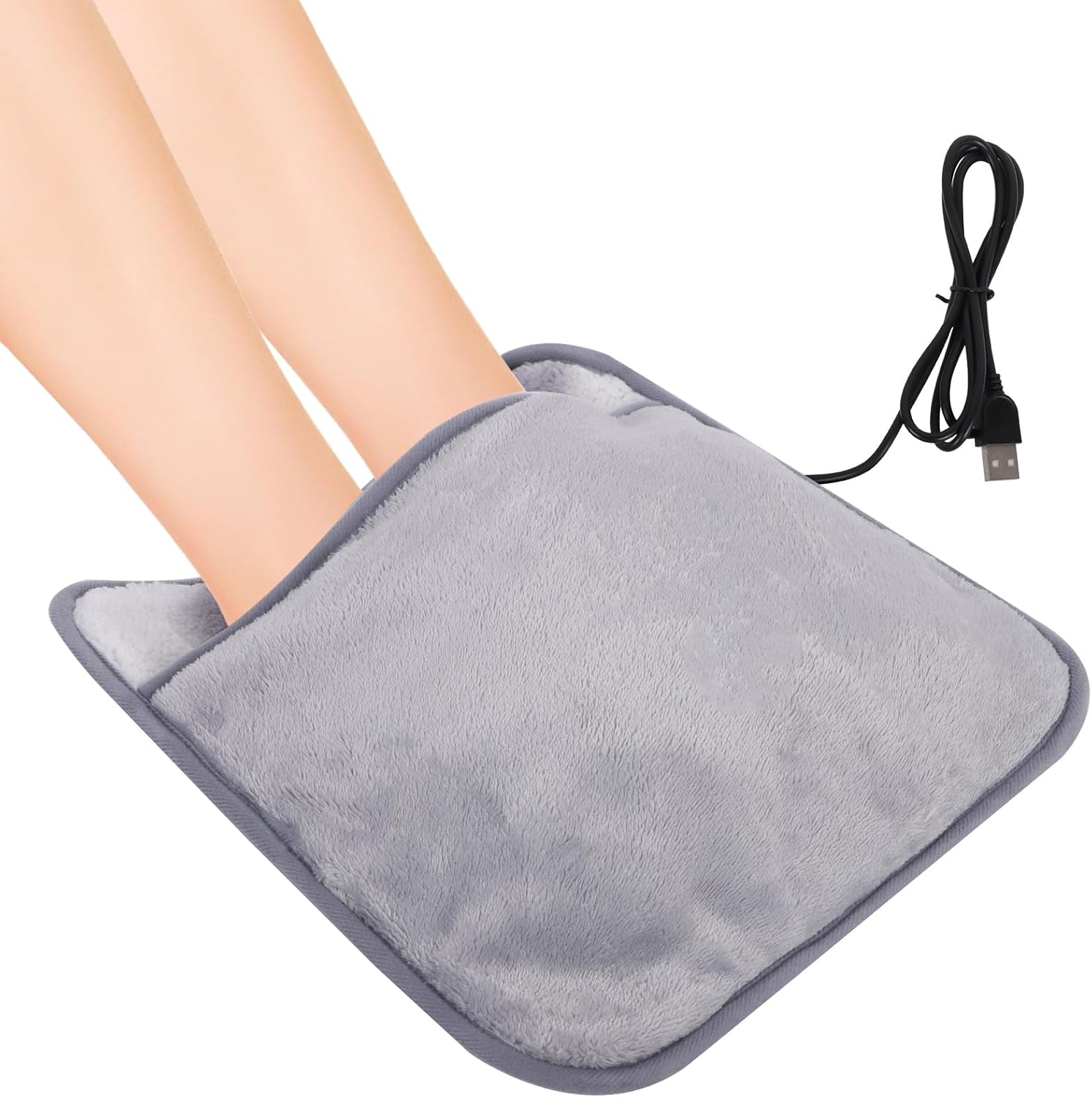 Electric Foot Warmer, USB Heated Feet Warmer for Men and Women with