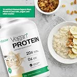 Vitasave Vegan Protein Powder – 20g Plant-Based Protein per Serving – Dairy-Free, Soy-Free, Gluten-Free, Sugar-Free – Keto & Low-Carb – Natural Vanilla Flavour – 750g Tub