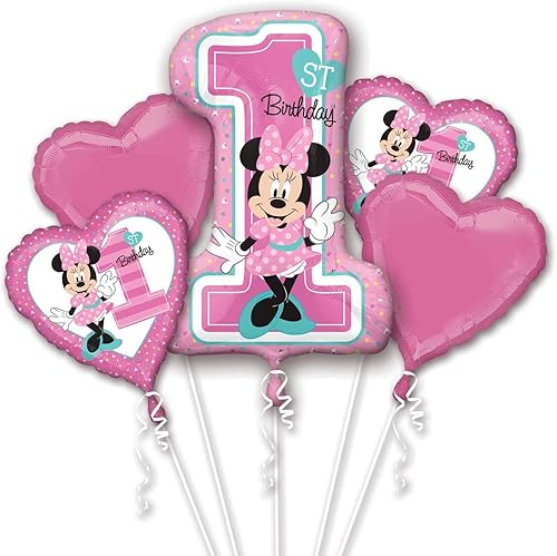 ANAGRAM INTERNATIONAL Bouquet Minnie 1er Cumpleaños, Varios, Multi