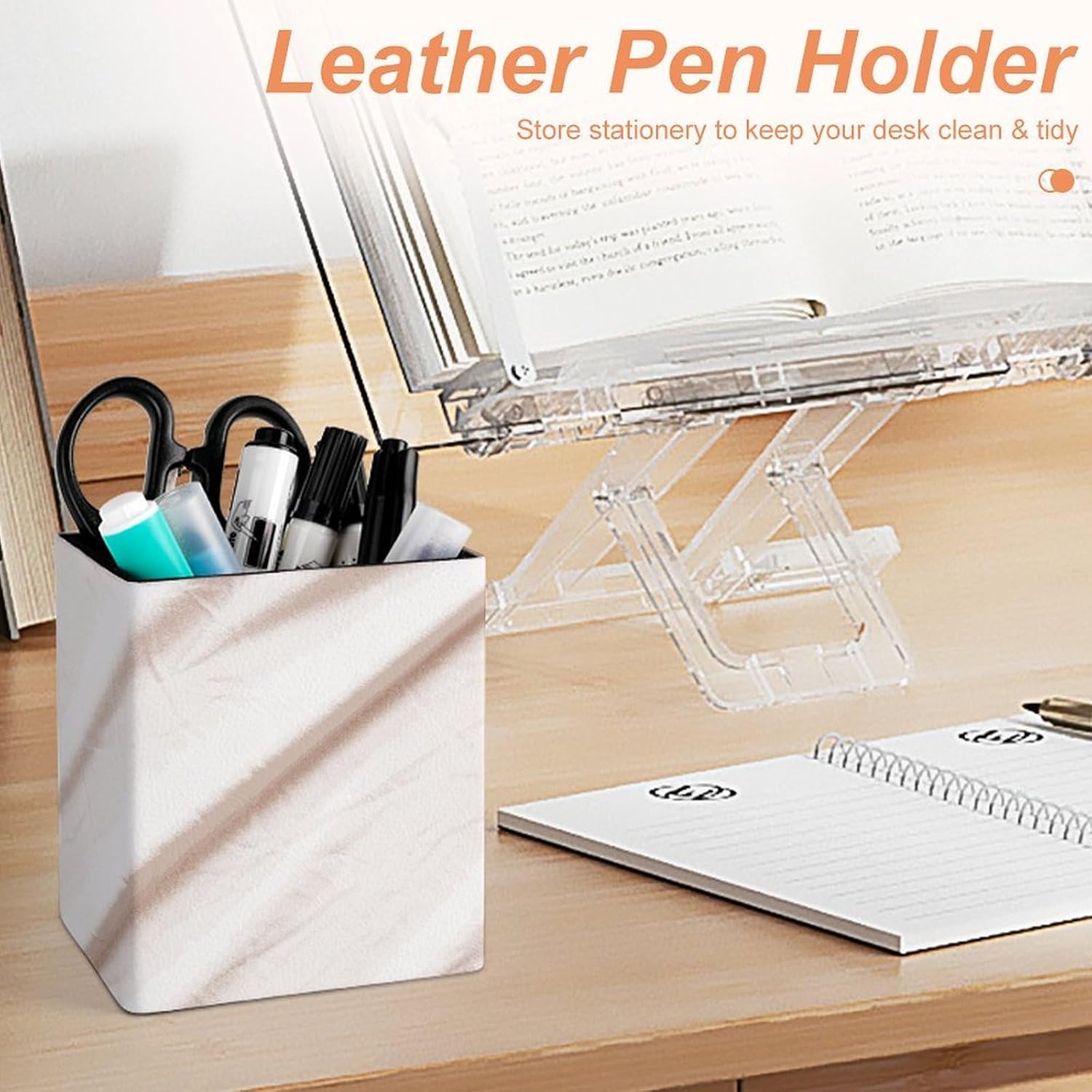 Square Pen Holder Italy Flag Desk Organizer Pencil Cup image 4