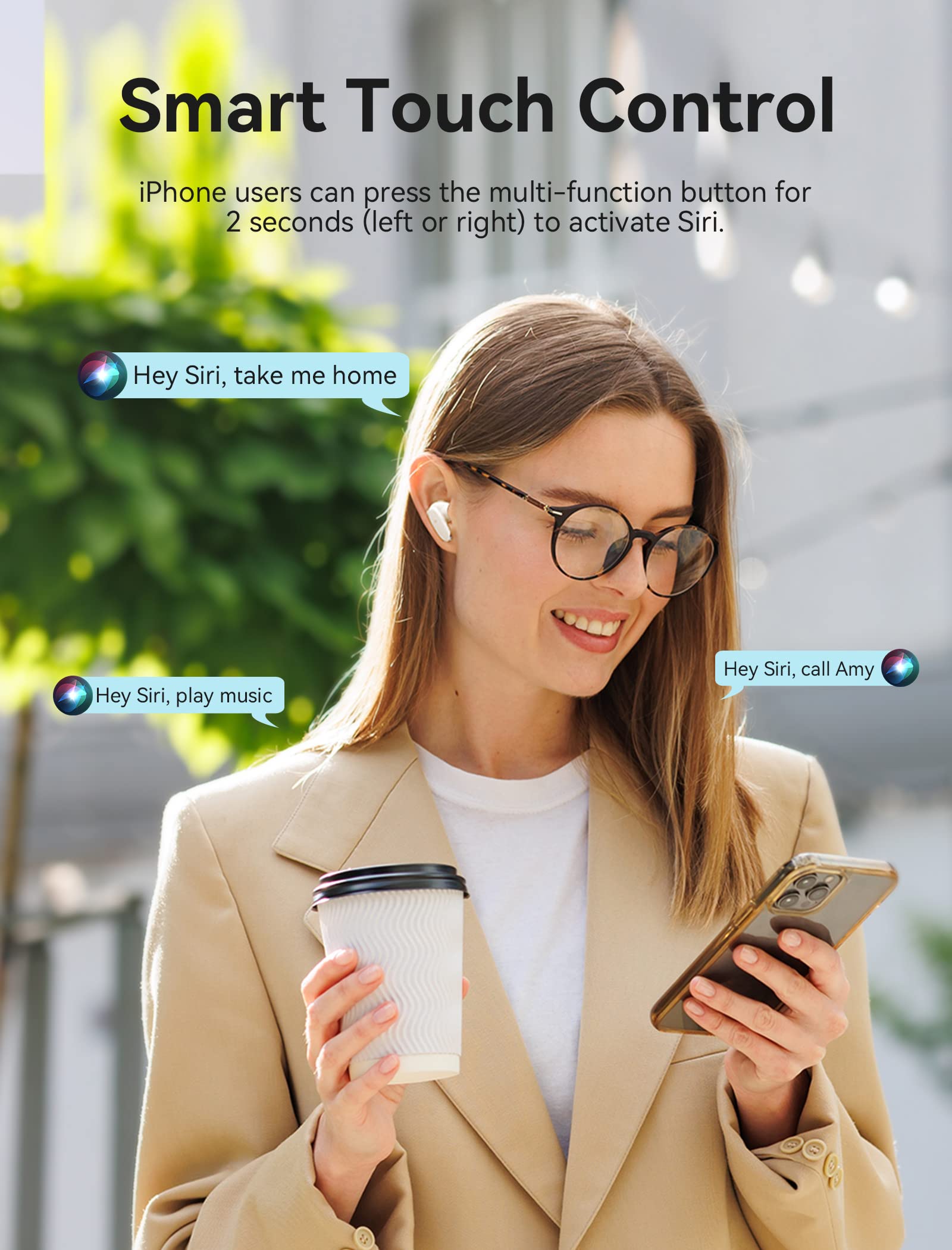 VENTION TWS True Wireless Auriculares Inalámbricos In-Ear con micrófono Integrado Bluetooth 5.3 Sonido HiFi y Toque Inteligente, Incluye Estuche de Carga y Micrófono Integrado para iOS Android Azul
