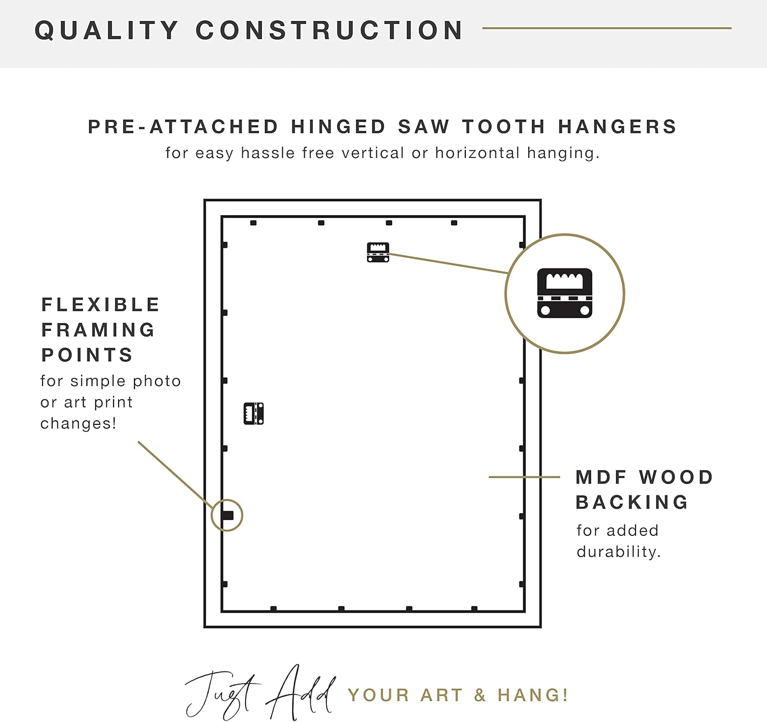 MCS Museum Poster Frame, Espresso Woodgrain, 11 x 17 in, Single -