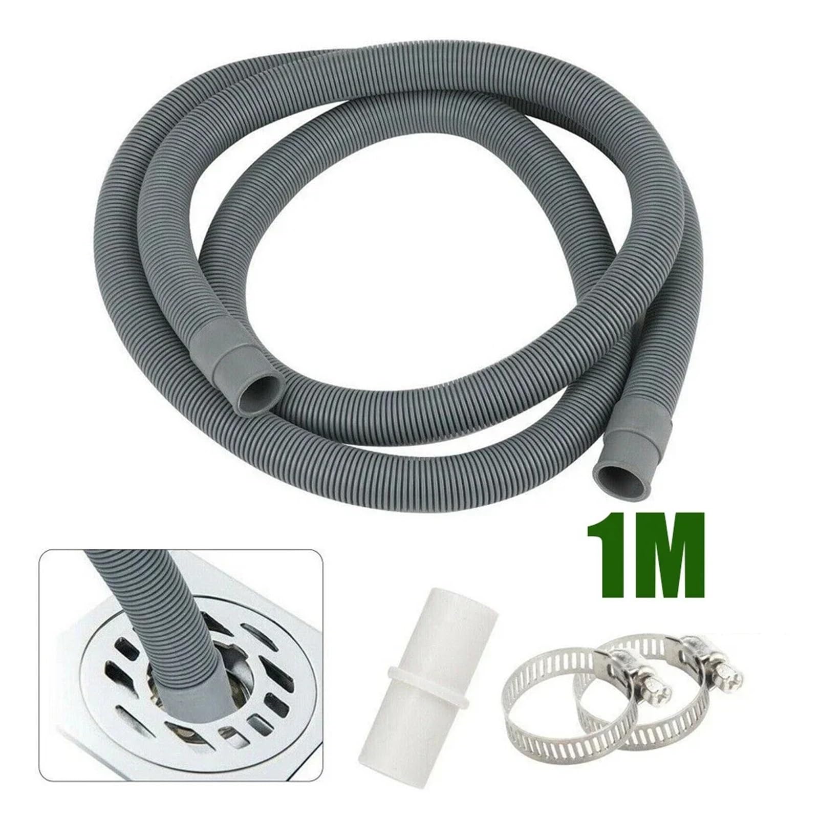 Kompatibel Mit Waschmaschine, Ablaufschlauch-Set 1/1,5/2 M