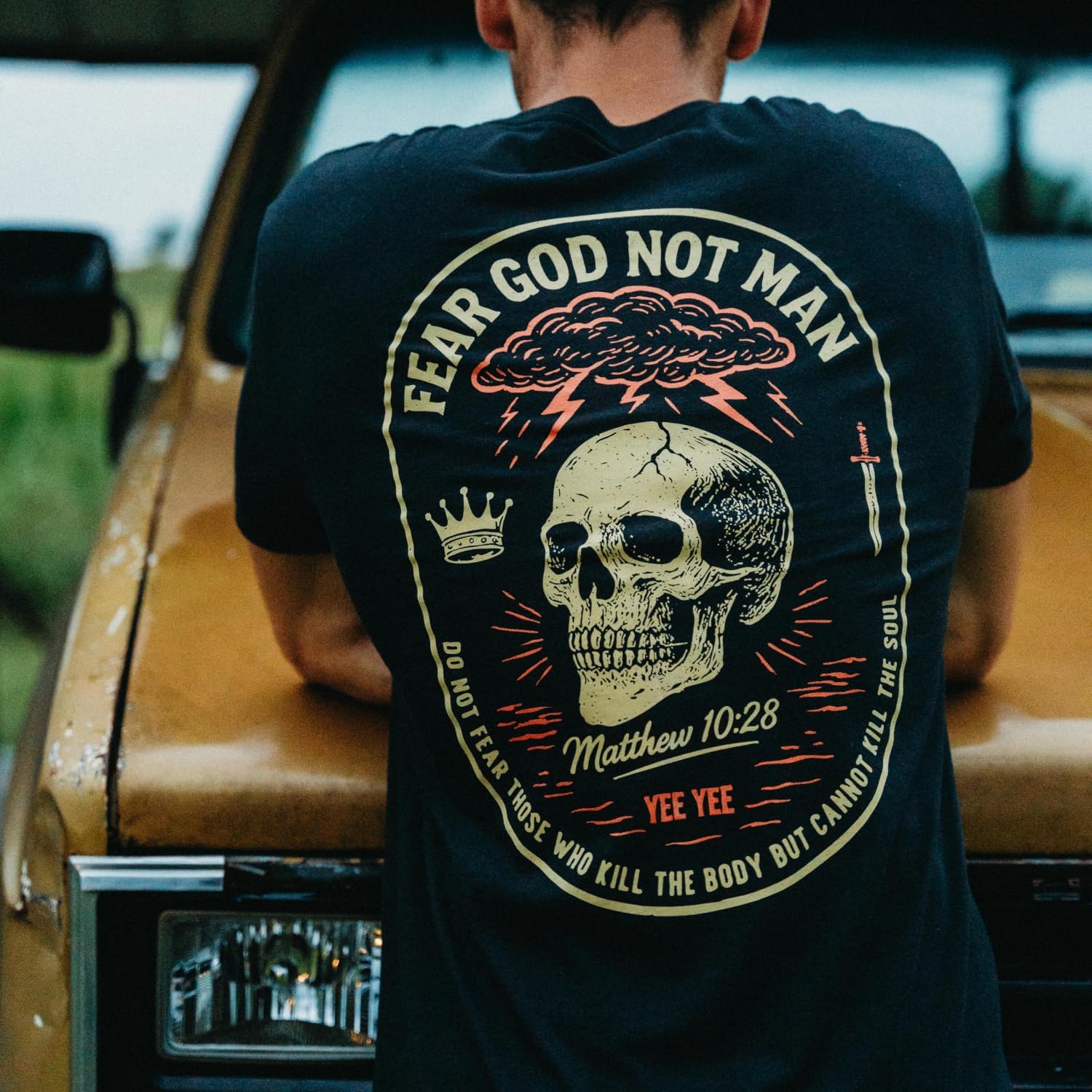 Yee Yee Apparel Tactical Graphic Tee Shirt – Patriotic and Christian Men’s Graphic Tees and Short Sleeve Shirts - Image 2