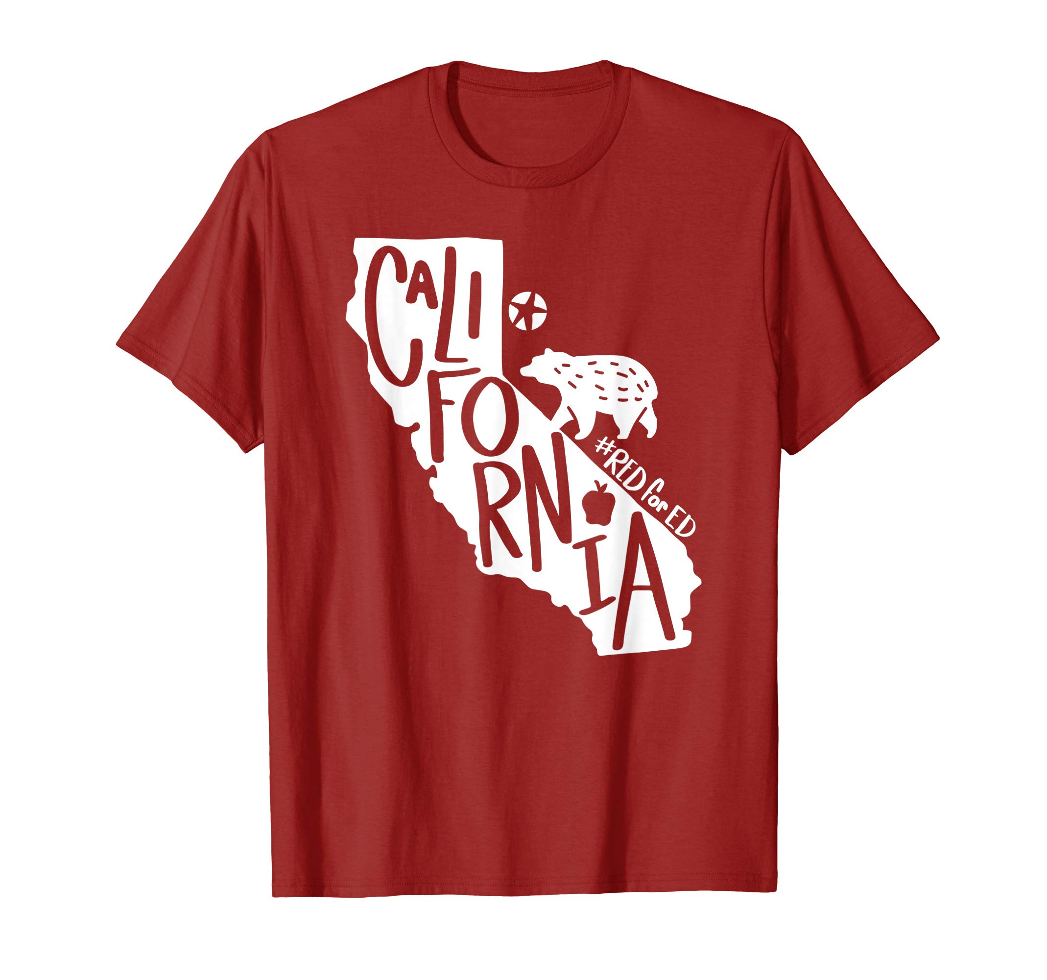 Red For Ed California State Teachers Protest March Strike T-Shirt