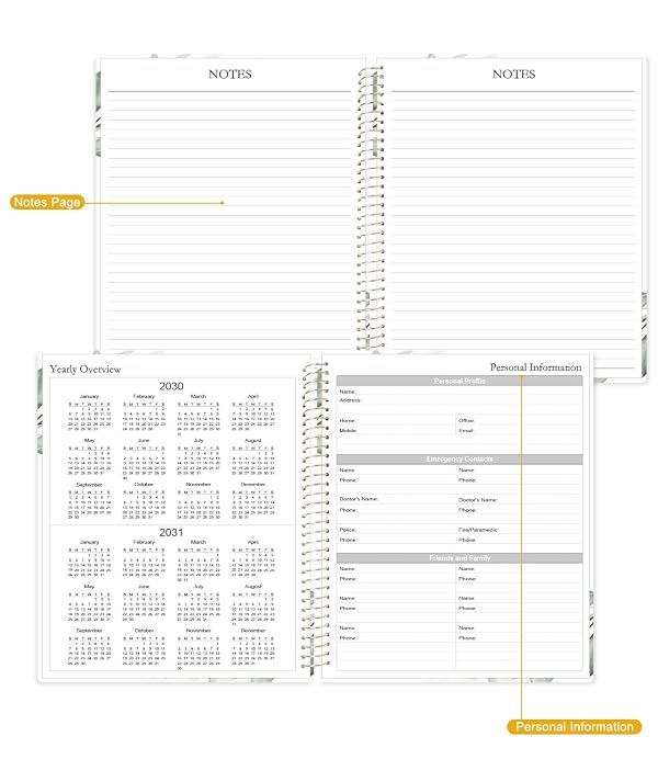 5 Year Journal | One Line a Day Jouranl | Quick and Easy Five Year Daily Journal System | Five Year Day by Day Planner for Woman & Man, 8.5" x 11", Green Leaf by Qzyoneei - Image 5