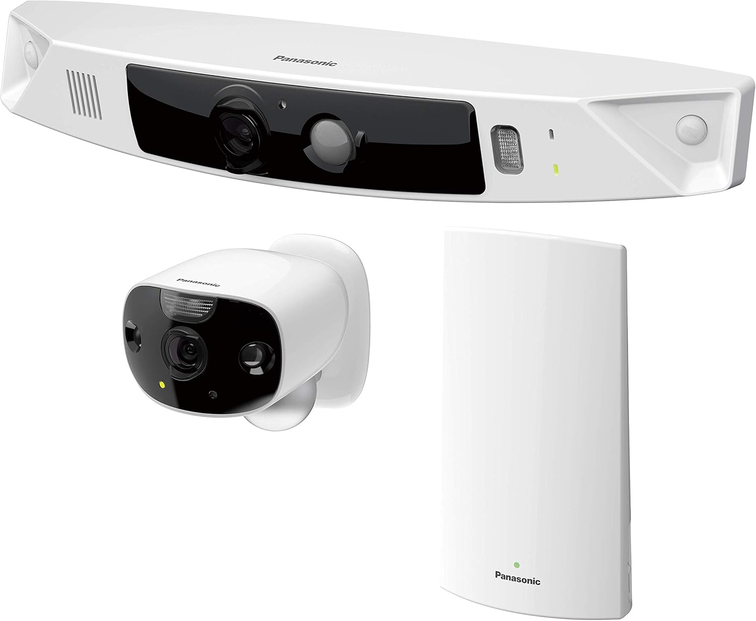 Panasonic KXHN7052 Homehawk Front Door Wireless HD Camera, 2 Camera Kit