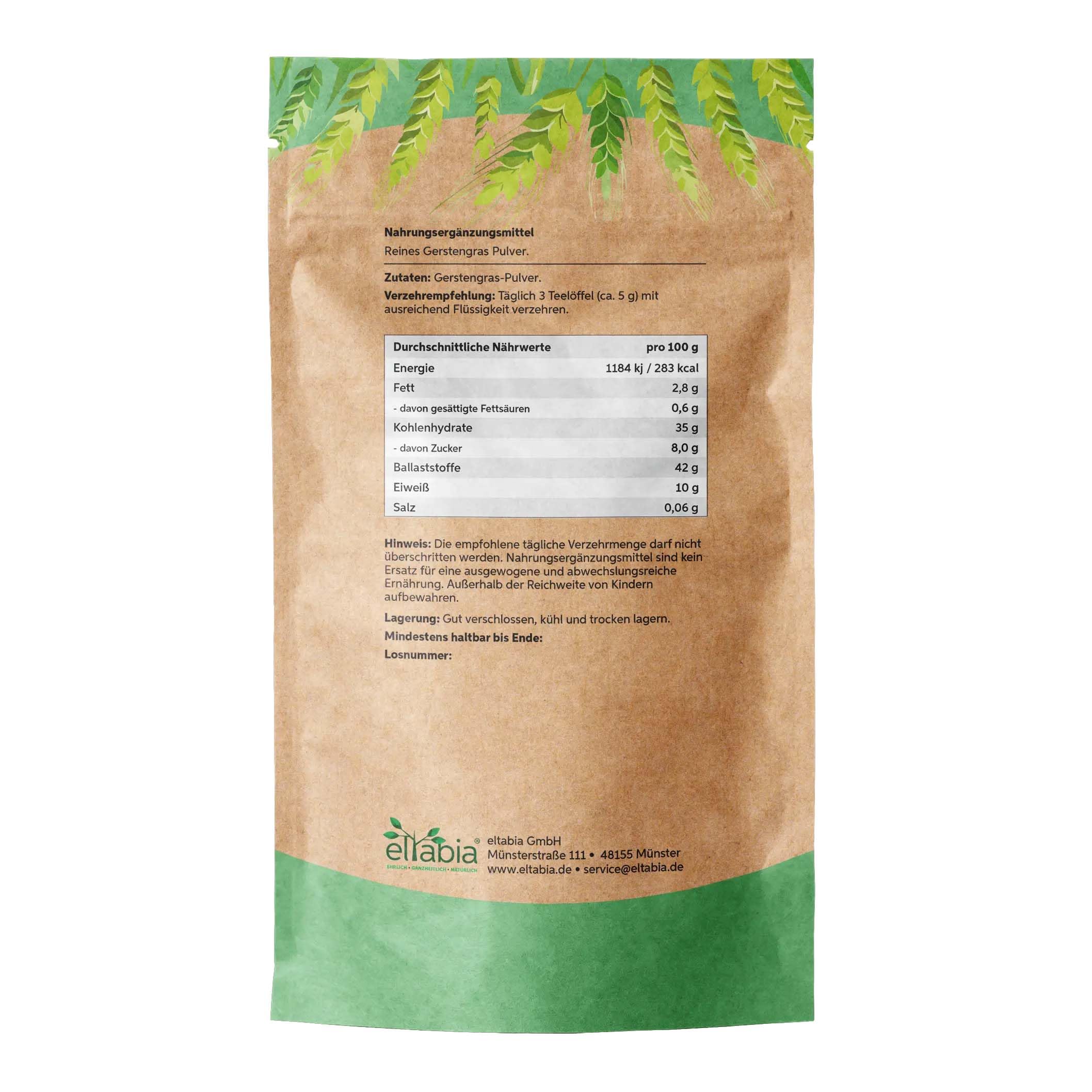 poudre d'herbe d'orge 1kg 1000g 100% pure sans additifs, qualité crudité