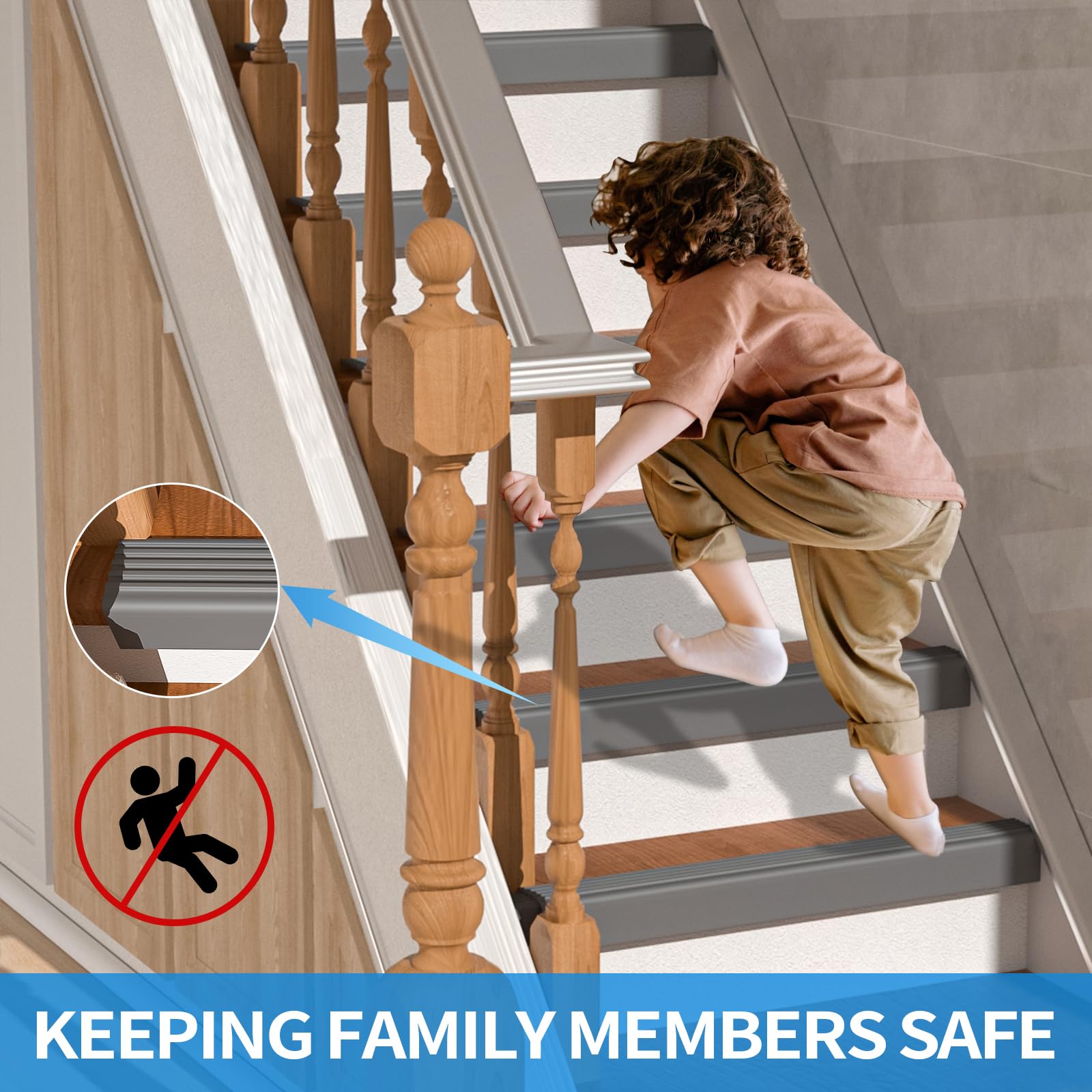 Snapklik.com : Elvone Stair Nosing, Rubber Edging Guard Trim Self ...