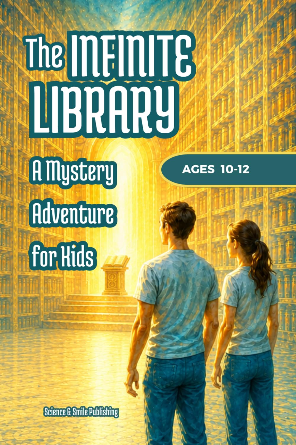 The Infinite Library: A Mystery Adventure Book for Kids Age 10-12 with Black and White Illustrations, Magic Books, Secret Doors, and Lost Stories (Theo & Maya’s Hidden Worlds)