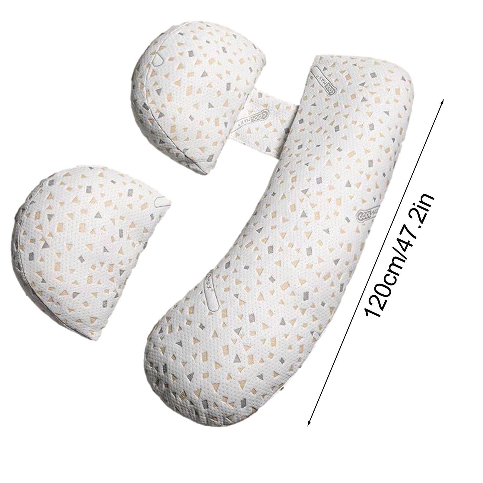 Cojín de embarazo para dormir de lado, cómodo cojín corporal, cojín de cuña suave para embarazo, cojín de maternidad con funda de almohada extraíble, imprescindible para el embarazo Baok
