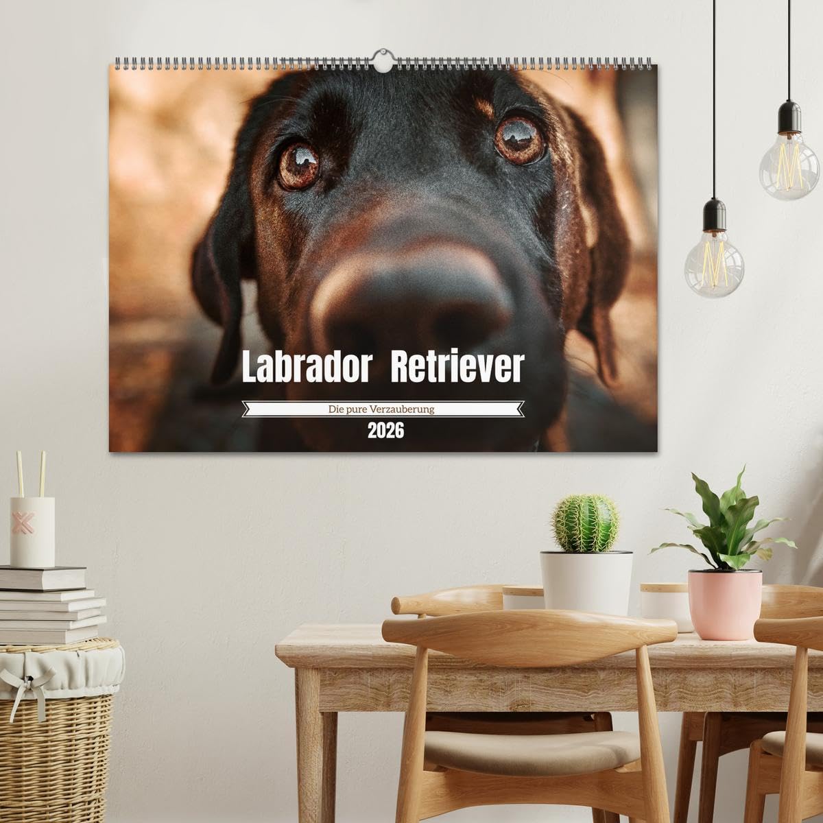 Verzauberung Labrador Retriever 2026 (Wandkalender 2026 DIN A2 quer), CALVENDO Monatskalender