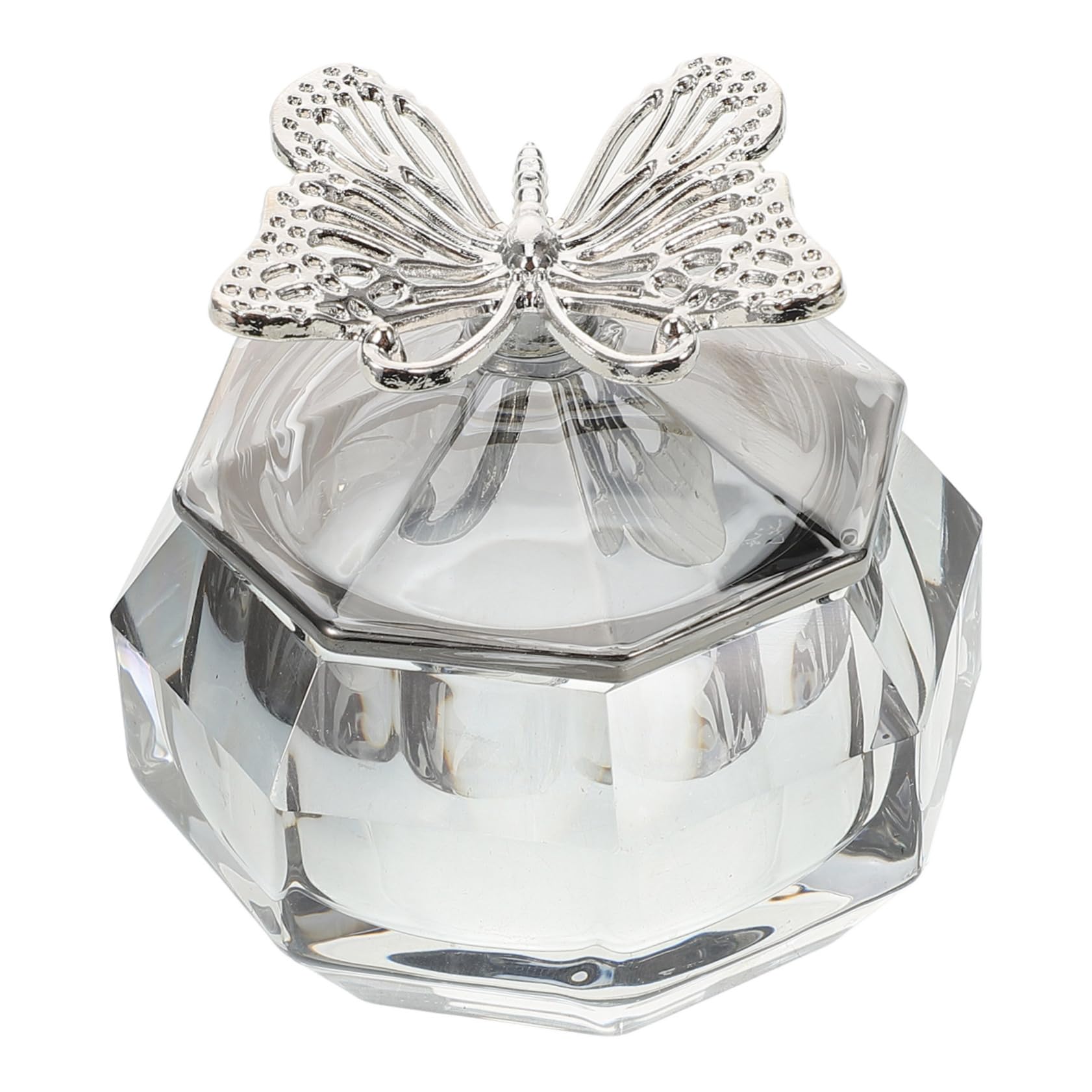 minkissy 5 Piezas Copa de Taza de de cristal Taza de manicura de cristal herramientas de manicura decoración de plato decorativo para con tapas vaso de vidrio para
