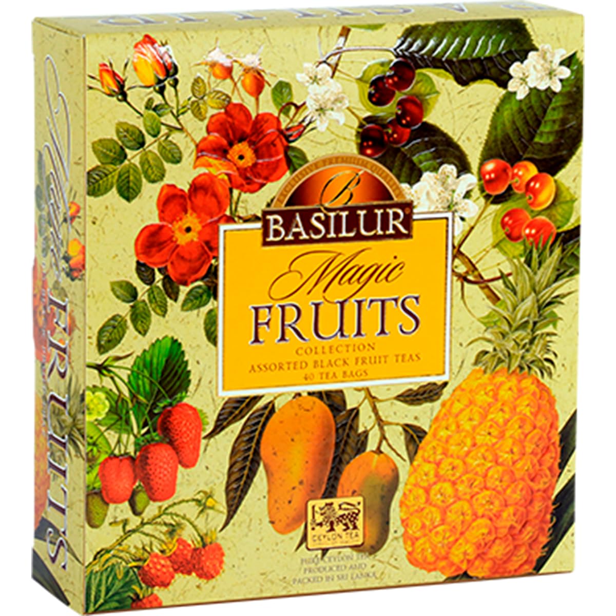 Basilur Tea - Magic Fruits - 40 Tea Bags Assorted Gift Pack