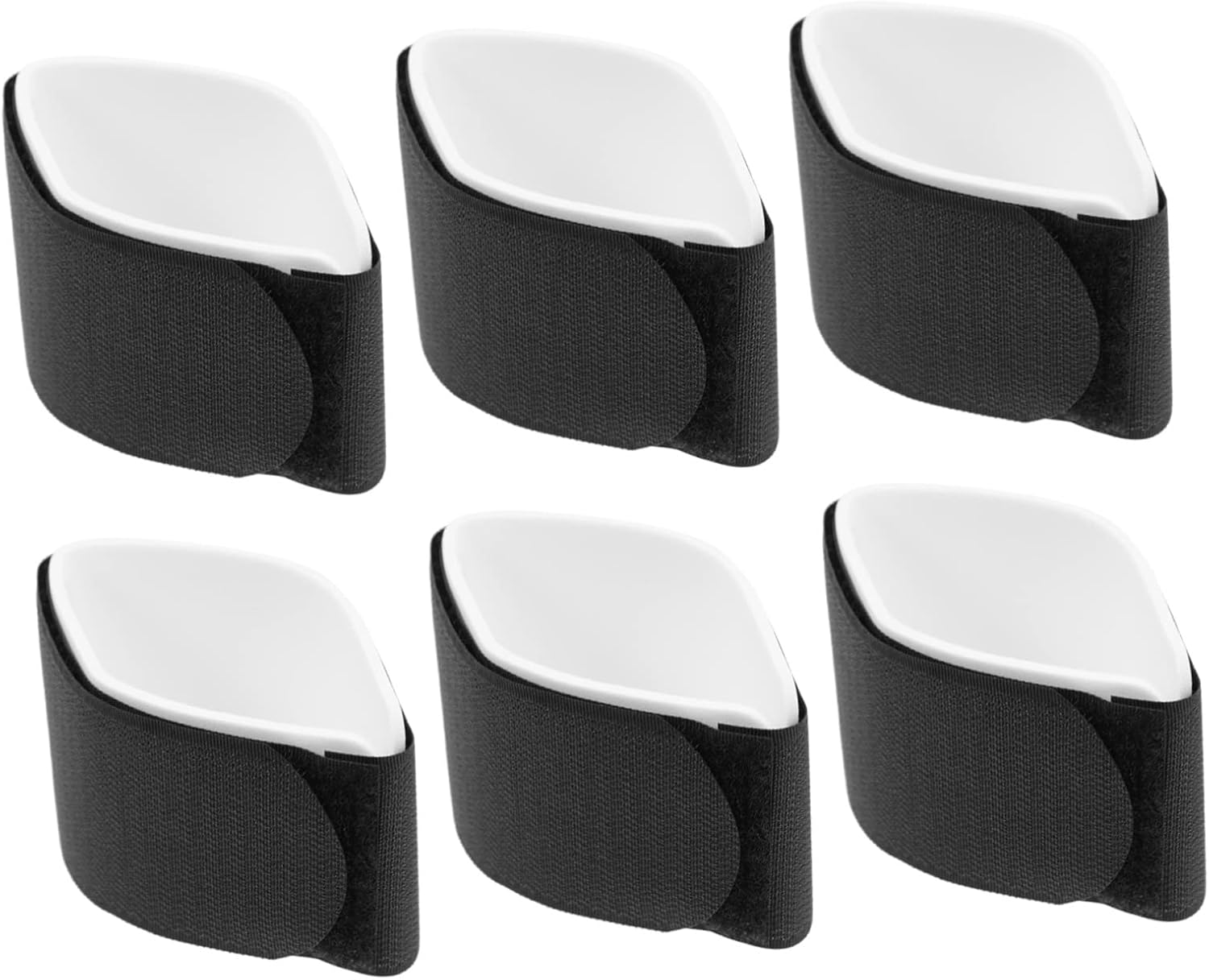 Outanaya 6Pcs Snowboard Straps Sled Fixing Bands for Skis Durable Winter Sports Accessories Black