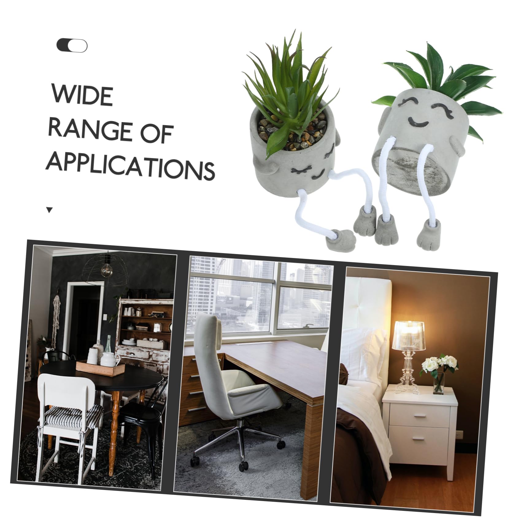 2pièces Bonsaï Artificiel Pot Plantes Grasses Décoratives Imitation Bonsaï pour Intérieur Facile à Entretenir pour Décoration de Bureau
